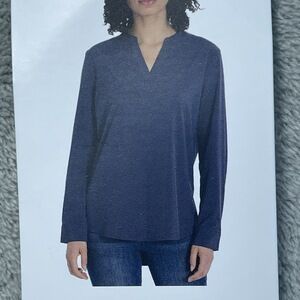 REV Women's M Blouse Blue e0699